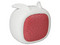 Mini Bocina portátil recargable Getttech GAR-31510, Bluetooth, color blanco/rosa, diseño de conejo.