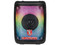 Bocina Profesional Kaiser KSW-7003 de 2,900W, Con Espacio para Celular, 7W RMS, Bluetooth, Radio FM, Entrada de Micrófono, Efectos de Luz, Color Negro.