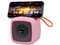 Bocina Portátil, Necnon, Alámbrico/Inalámbrico Bluetooth 10W USB-A Modelo NB-09, Color Rosa.