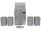 Bocinas Perfect Choice 5.1 con Control Remoto Inalámbrico, Sellado Magnético.