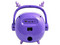 Bocina Vorago BSP-205, con Bluetooth, microSD, USB y entrada de 3.5 mm, micrófono integrado, modos de voz, color púrpura.
