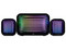 Bocinas Vorago Start the Game SPK-255, RGB, 3.5mm, Alimentación USB, 2.1. Color Negro.