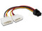 Cable Interno BRobotix LP4 a 6 Pines PCI Express para Tarjeta de Video. 18 cm.