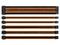 Kit de extensión Eagle Warrior de cable trenzado para fuente de poder. Color Naranja.
