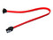 Cable de Video Mini Sata Meriva MVA-SATA1, 30cm, Compatible con DVR y NVR, Color Rojo.