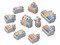 Conectores de Empalme Rapido Sonoff D1-2, Identificados por Colores, AWG24-12, Contiene 54 Conectores.