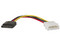 Cable de Alimentación Serial ATA (SATA) (Molex de 4 pines a 15 pines), 15.24 cm