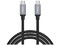 Cable de Datos AUKEY CB-CD6 de USB-C a USB-C, Trenzado, Universal, 2m, 60W, Color Negro.