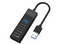 Hub USB Acteck Port X4 DH422, 1 puerto USB 3.0 y 3 puertos USB 2.0. Color Negro.