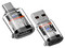 Adaptadores OTG Acteck AC-945004, USB Tipo C a Tipo A 3.0 y USB Tipo A 3.0 a Tipo C, 120W, 2 Piezas. Color Transparente.