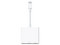 Adaptador Apple de USB-C a AV Digital, USB-C, HDMI, USB-A. Color Blanco.