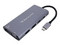 Adaptador Hub Concentrador USB-C a HDMI, VGA, USB 3.0, USB-C y SD.