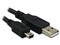 Cable Brobotix USB 2.0 a mini-USB (macho), 1.8 metros, Color Negro.