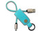 Cable Lightning Brobotix Tipo llavero USB 2.0 (macho) a Lightning (macho), 25 cm. Color Azul.