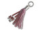 Cable USB 2.0 a Lightning Brobotix de 20 cm, tipo llavero, color rosa.