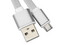 Cable Brobotix 161273B tipo Llavero de USB 2.0 a Micro USB.  Color blanco.