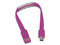 Cable USB 2.0 a Micro B Brobotix de 22 cm, tipo pulsera, color rosa.