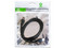 Cable USB 2.0 tipo A (macho a macho) Brobotix de 3 metros, color negro.