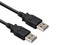 Cable USB 2.0 tipo A (macho a macho) Brobotix de 3 metros, color negro.