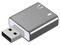 Convertidor BRobotix de USB 2.0 a 3.5mm, Audio y Micrófono, Color Gris.