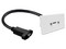 Acoplador para la Pared BRobotix 406399 USB Tipo C (H a H), 30 cm, Color Negro.
