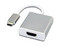 Adaptador de video BRobotix USB Tipo C (Macho) a HDMI (Hembra). Color Blanco.
