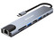 Docking Station BRobotix, USB tipo C a HDMI 4K, USB A 3.0, USB tipo C, Gigabit RJ45 y Lector de Tarjetas SD y MicroSD.