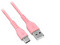 Cable de Carga Rápida Brobotix de USB 3.0 a USB-C de 1m, Color Rosa.