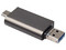 Lector OTG SD Brobotix 6006085, Usb Tipo A, Micro Usb Y Tipo C, Color Gris.