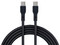 Cable de Carga USB Tipo C 3.0 BRobotix 6008577, USB Tipo C a USB Tipo C (M-M), 3m. Color Negro.