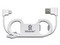 Cable BRobotix Lightning a USB A 2.0 para iPod, iPhone y iPad, .2m. Con destapador y diseño de llavero. Color Blanco.