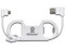 Cable Brobotix 963301 de USB 2.0 a Micro USB B (M-M), 21cm. Color Blanco.