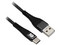 Kit de cargador y cable BRobotix de carga rápida, 1 puerto USB 3.0, 2.1A, Cable de 1m, USB Tipo-C. Color Blanco/Negro.