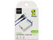Kit de cargador y cable BRobotix, 1 puerto USB, 2.1A, Cable de 1m, USB Tipo-C. Color Blanco/Azul.
