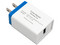 Kit de cargador y cable BRobotix, 1 puerto USB, 2.1A, Cable de 1m, USB Tipo-C. Color Blanco/Azul.
