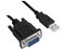 Cable adaptador BRobotix de USB 2.0 a Puerto Serial DB9/RS-232. Color Negro.