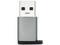 Adaptador BRobotix USB-C a USB 3.0 (H-M). Color Gris.