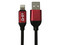 Cable Ghia de USB 2.0 (macho) a Lightning (macho), 1m. Color Negro/Rojo.