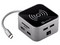 Hub USB-C Gettech GHW-69401, HDMI, Ethernet, USB 3.0, USB 2.0, SD, TF, 3.5mm, con cargador inalámbrico.
