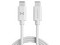 Cable USB Ghostek NRGline, USB Tipo C a USB Tipo C (M-M), 1m, Color Blanco.