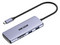 Hub USB-C Hiksemi. 8 en 1, Salida HDMI, USB 2.0, USB 3.0, SD, TF.