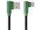 Cable de carga rápida HUNE Hiedra AT-ACC-CA-316BOS de USB 2.0 a microUSB, 1.2m. Color Verde.