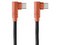 Cable USB Hune AT-ACC-CA-353-COR, de USB-C a USB-C (M-M), Conector de 90 grados, 1.2m, Color Naranja.
