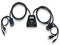 MUX KVM Mini 2USB:1USB con Cables+Audio