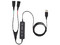 Adaptador para auriculares Jabra Link 265 de Desconexión rápida a USB.