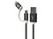 Cable Adaptador Klip Xtreme USB 2.0 a Micro USB / Lightning, 2 en 1, de 1m. Color Negro.