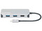 Docking Station 8 en 1 Manhattan con puertos de USB-C (Macho) a HDMI, USB Tipo C (Power Delivery), RJ-45, Tarjeta SD, MicroSD, 3.5mm y USB Tipo A (Hembras).