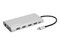 Docking Station Manhattan de USB-C a 3 x HDMI, 2 x USB-C, 2 x USB 3.0, 2 x USB 2.0, 1 x RJ-45, 1 x Lector SD, 1 x Lector MicroSD.