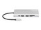 Docking Station Manhattan de USB-C a 3 x HDMI, 2 x USB-C, 2 x USB 3.0, 2 x USB 2.0, 1 x RJ-45, 1 x Lector SD, 1 x Lector MicroSD.