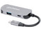Docking Station Manhattan USB Tipo-C, con vídeo HDMI, Puerto USB. Color Plata.